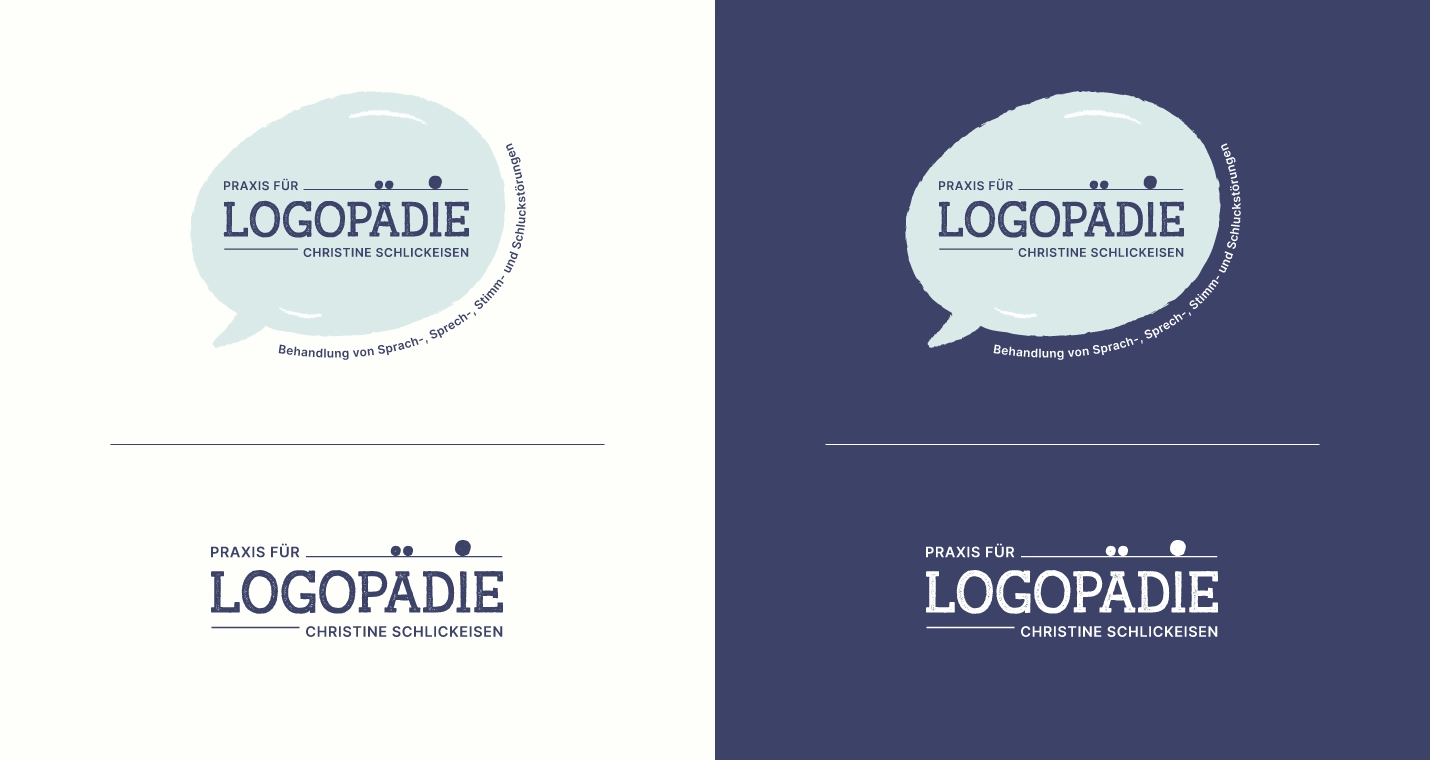 Logo und Corporate design der Logopädie Praxis Schlickeisen