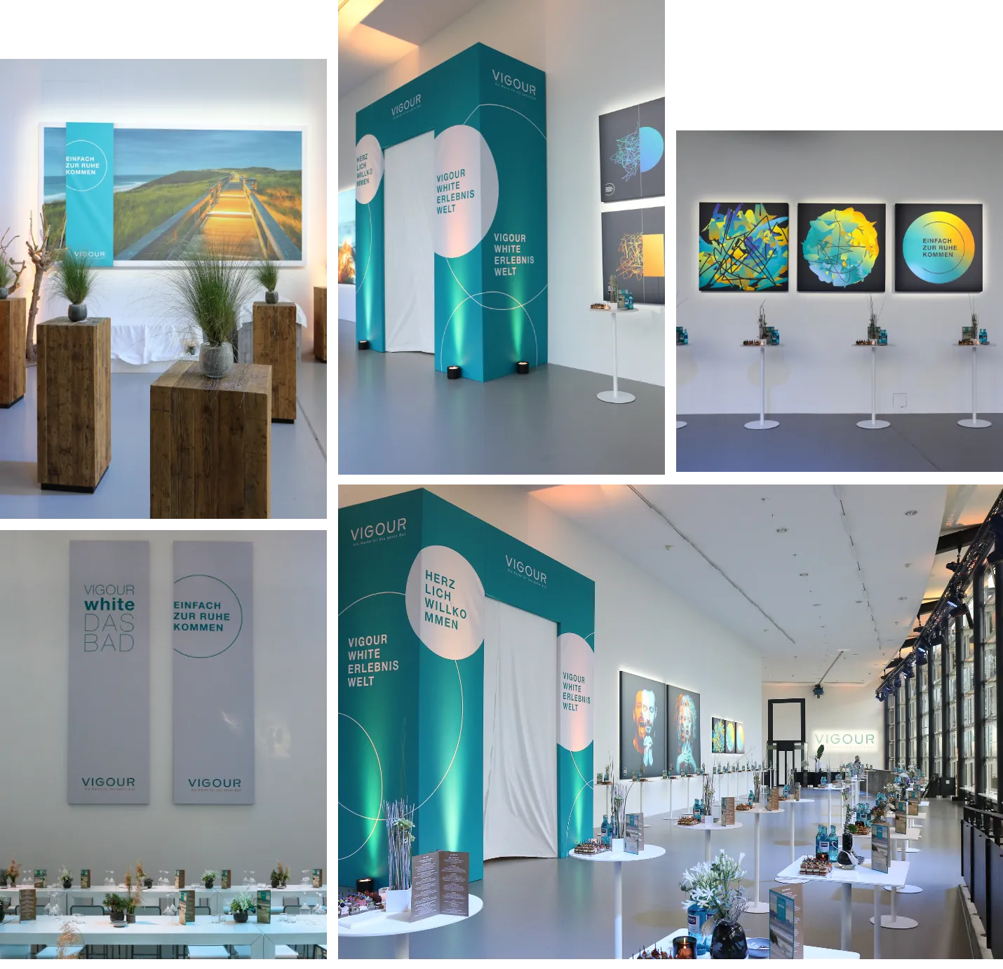 Vigour White Eventbranding Collage Teil-1